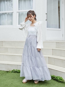 「ブルべ夏」｜𝑬𝒓𝒊𝒓𝒊𝒏さん（レディース・153cm）の春コーディネート