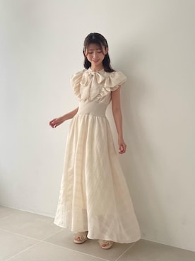 「ブルべ夏」｜𝑬𝒓𝒊𝒓𝒊𝒏さん（レディース・153cm）の春コーディネート