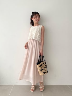 「ブルべ夏」｜𝑬𝒓𝒊𝒓𝒊𝒏さん（レディース・153cm）の春コーディネート