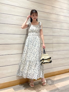 「シャツ 」｜「アイテム（ワンピース/ドレス）」を使った、𝑬𝒓𝒊𝒓𝒊𝒏さん（レディース・153cm）の春コーディネート