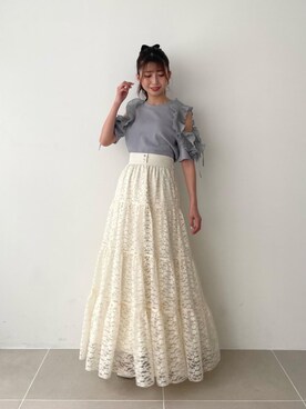 「ブルべ夏」｜𝑬𝒓𝒊𝒓𝒊𝒏さん（レディース・153cm）の夏コーディネート