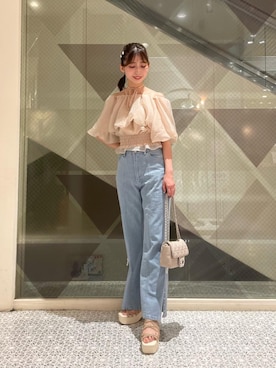 𝑬𝒓𝒊𝒓𝒊𝒏さん(レディース・153cm)の夏コーディネート