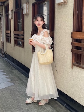 𝑬𝒓𝒊𝒓𝒊𝒏さん(レディース・153cm)の夏コーディネート