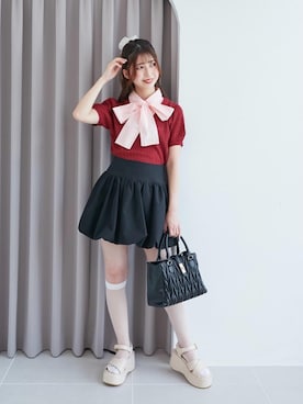 「MAJESTIC LEGON（マジェスティックレゴン）のアイテム」を使った、𝑬𝒓𝒊𝒓𝒊𝒏さん（レディース・153cm）の夏コーディネート