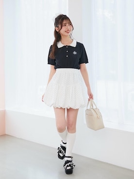 「MAJESTIC LEGON（マジェスティックレゴン）のアイテム」を使った、𝑬𝒓𝒊𝒓𝒊𝒏さん（レディース・153cm）の夏コーディネート