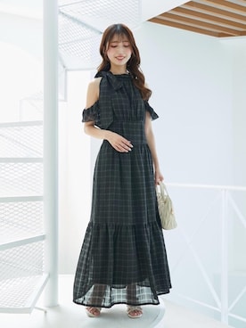 「フェミニン 」｜𝑬𝒓𝒊𝒓𝒊𝒏さん（レディース・153cm）の夏コーディネート