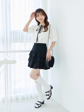 「MAJESTIC LEGON（マジェスティックレゴン）のアイテム」を使った、𝑬𝒓𝒊𝒓𝒊𝒏さん（レディース・153cm）の夏コーディネート