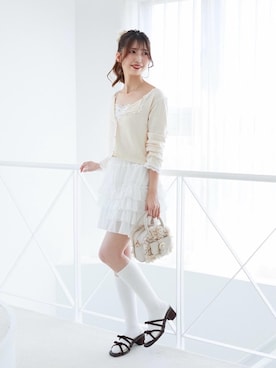 「MAJESTIC LEGON（マジェスティックレゴン）のアイテム」を使った、𝑬𝒓𝒊𝒓𝒊𝒏さん（レディース・153cm）の夏コーディネート