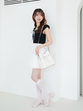 「MAJESTIC LEGON（マジェスティックレゴン）のアイテム」を使った、𝑬𝒓𝒊𝒓𝒊𝒏さん（レディース・153cm）の夏コーディネート