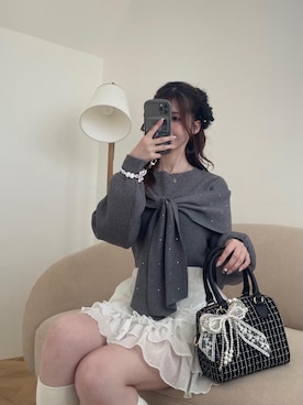 「MAJESTIC LEGON（マジェスティックレゴン）のアイテム」を使った、𝑬𝒓𝒊𝒓𝒊𝒏さん（レディース・153cm）の夏コーディネート