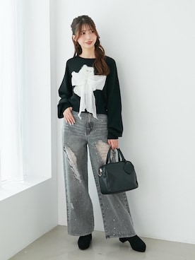 𝑬𝒓𝒊𝒓𝒊𝒏さん(レディース・153cm)の秋コーディネート