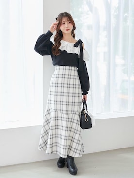 𝑬𝒓𝒊𝒓𝒊𝒏さん（レディース・153cm）の秋コーディネート