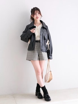 𝑬𝒓𝒊𝒓𝒊𝒏さん(レディース・153cm)の秋コーディネート