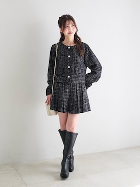 「セットアップ‎」｜𝑬𝒓𝒊𝒓𝒊𝒏さん（レディース・153cm）の秋コーディネート
