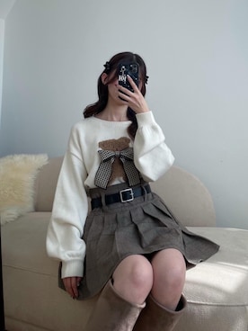 𝑬𝒓𝒊𝒓𝒊𝒏さん（レディース・153cm）の秋コーディネート