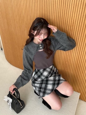 「フェミニン 」｜𝑬𝒓𝒊𝒓𝒊𝒏さん（レディース・153cm）の秋コーディネート