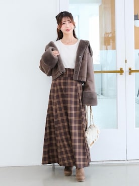 𝑬𝒓𝒊𝒓𝒊𝒏さん(レディース・153cm)の秋コーディネート