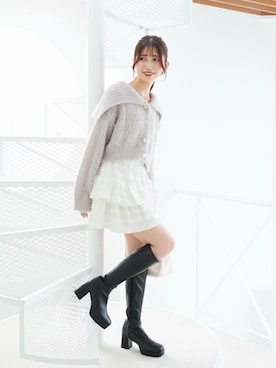 「MAJESTIC LEGON（マジェスティックレゴン）のアイテム」を使った、𝑬𝒓𝒊𝒓𝒊𝒏さん（レディース・153cm）の秋コーディネート