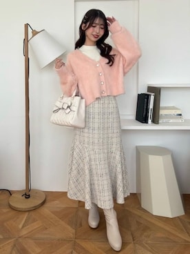 「MAJESTIC LEGON（マジェスティックレゴン）のアイテム」を使った、𝑬𝒓𝒊𝒓𝒊𝒏さん（レディース・153cm）の秋コーディネート