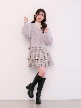 「MAJESTIC LEGON（マジェスティックレゴン）のアイテム」を使った、𝑬𝒓𝒊𝒓𝒊𝒏さん（レディース・153cm）の秋コーディネート