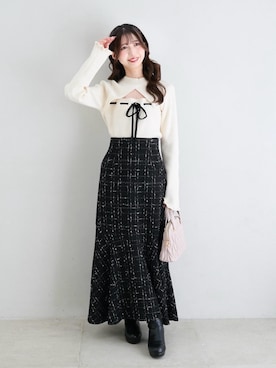 「MAJESTIC LEGON（マジェスティックレゴン）のアイテム」を使った、𝑬𝒓𝒊𝒓𝒊𝒏さん（レディース・153cm）の秋コーディネート