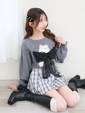 「MAJESTIC LEGON（マジェスティックレゴン）のアイテム」を使った、𝑬𝒓𝒊𝒓𝒊𝒏さん（レディース・153cm）の秋コーディネート