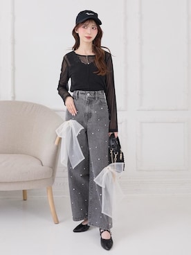 𝑬𝒓𝒊𝒓𝒊𝒏さん（レディース・153cm）の冬コーディネート