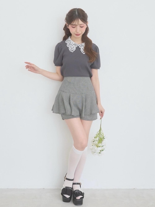 MAJESTIC LEGON（マジェスティックレゴン） tシャツ 2WAYレース襟