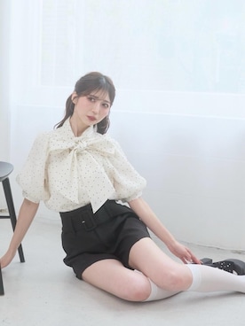 「MAJESTIC LEGON」｜𝑬𝒓𝒊𝒓𝒊𝒏さん（レディース・153cm）の春コーディネート