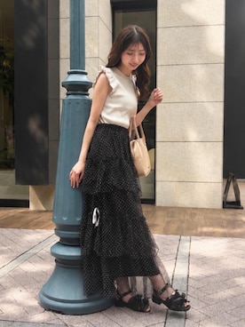 𝑬𝒓𝒊𝒓𝒊𝒏さん（レディース・153cm）の夏コーディネート