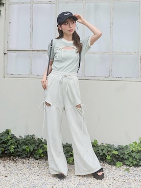 𝑬𝒓𝒊𝒓𝒊𝒏さん(レディース・153cm)の夏コーディネート