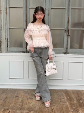 𝑬𝒓𝒊𝒓𝒊𝒏さん(レディース・153cm)の夏コーディネート
