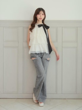 𝑬𝒓𝒊𝒓𝒊𝒏さん(レディース・153cm)の夏コーディネート