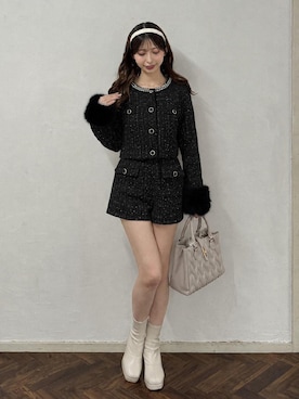 「MAJESTIC LEGON」｜𝑬𝒓𝒊𝒓𝒊𝒏さん（レディース・153cm）の秋コーディネート