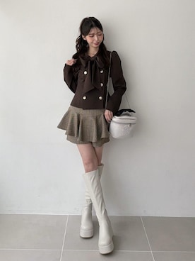 𝑬𝒓𝒊𝒓𝒊𝒏さん(レディース・153cm)の秋コーディネート
