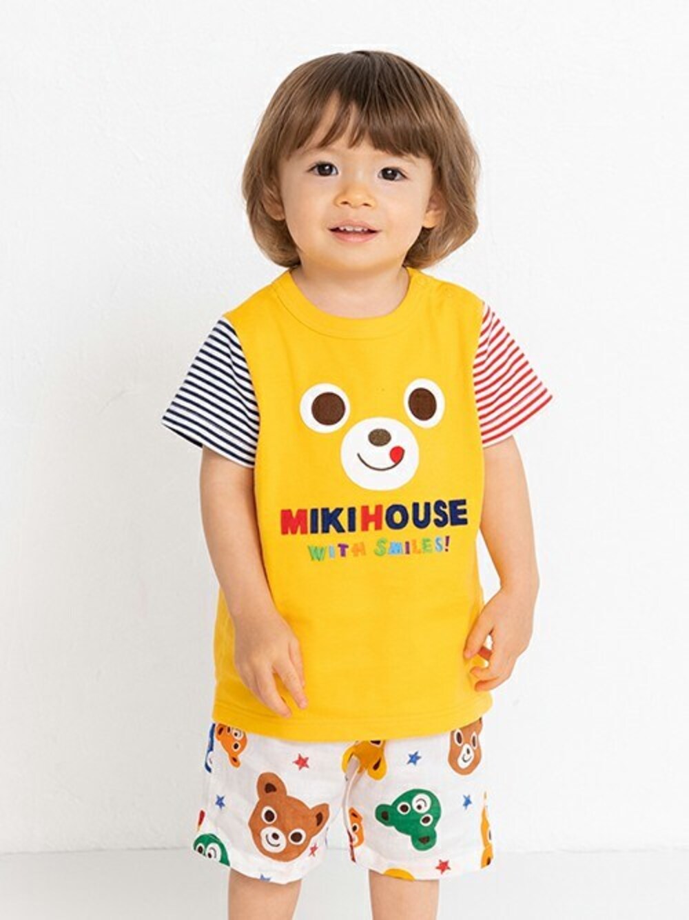 MIKI HOUSE（ミキハウス）の「プッチー総柄リラックスパンツ