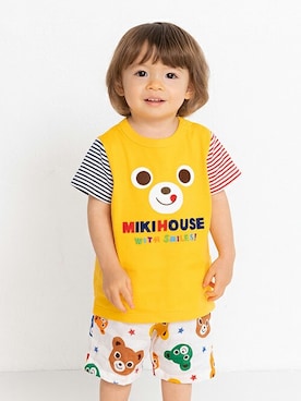 「MIKI HOUSE（ミキハウス）のアイテム（パンツ）」を使った、ミキハウス担当者２さん（キッズ・79cm）の夏コーディネート