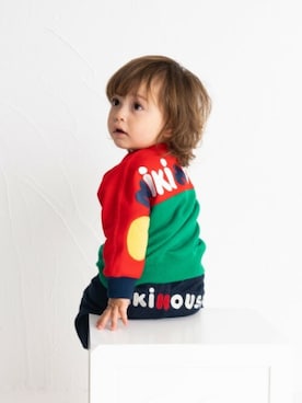「MIKI HOUSE（ミキハウス）のアイテム（パンツ）」を使った、ミキハウス担当者２さん（キッズ・82cm）の秋コーディネート