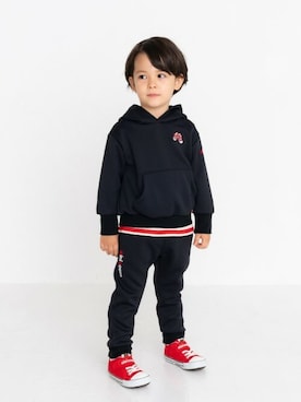 「MIKI HOUSE（ミキハウス）のアイテム（パンツ）」を使った、ミキハウス担当者２さん（キッズ・105cm）の秋コーディネート