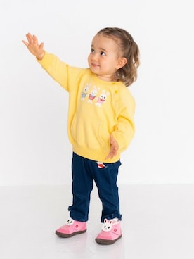 「MIKI HOUSE（ミキハウス）のアイテム（パンツ）」を使った、ミキハウス担当者２さん（キッズ・83cm）の秋コーディネート