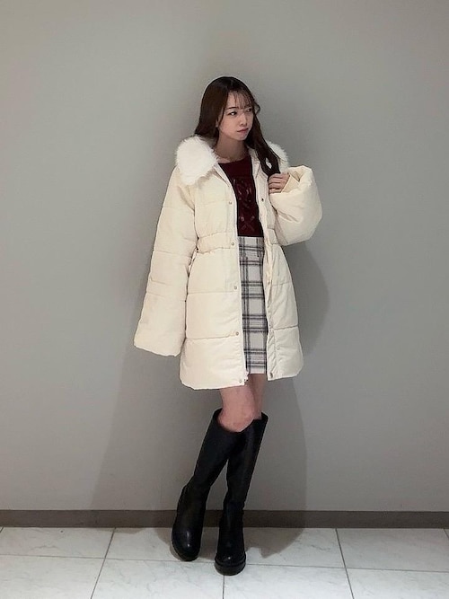 セール】2wayサイドリボン中綿コート（その他アウター