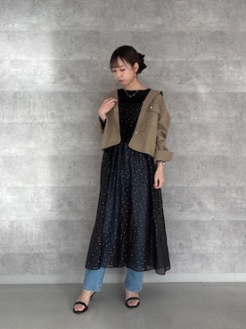 𝒌𝒖𝒓𝒖𝒎𝒊さん（レディース・160cm）の春コーディネート