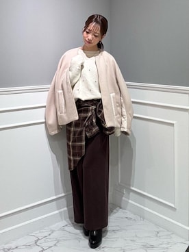 𝒌𝒖𝒓𝒖𝒎𝒊さん（レディース・160cm）の冬コーディネート
