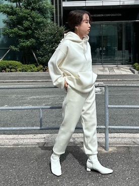 「urs」｜「アイテム（ブーツ）」を使った、ur'sさん（レディース・153cm）の冬コーディネート