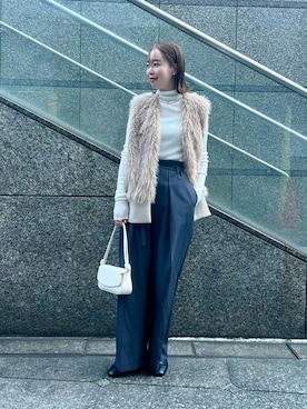 「urs」｜「アイテム（ブーツ）」を使った、ur'sさん（レディース・162cm）の冬コーディネート