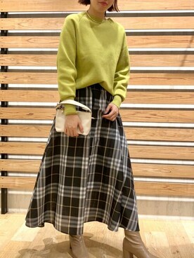 「urs」｜「アイテム（ブーツ）」を使った、ur'sさん（レディース・168cm）の冬コーディネート