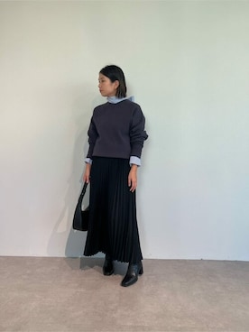 「urs」｜「アイテム（ブーツ）」を使った、ur'sさん（レディース・158cm）の冬コーディネート
