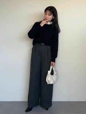 「urs」｜「アイテム（ブーツ）」を使った、ur'sさん（レディース・160cm）の冬コーディネート