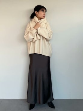 「urs」｜「アイテム（ブーツ）」を使った、ur'sさん（レディース・160cm）の冬コーディネート