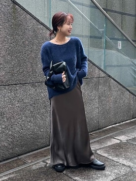 「urs」｜「アイテム（ブーツ）」を使った、ur'sさん（レディース・153cm）の冬コーディネート